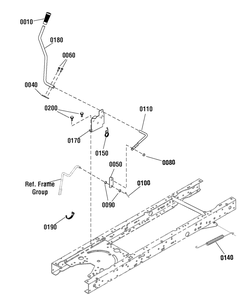 Manual Blade Group (7501122) Diagram and Parts List for 2691198-00-MT155380 2013 Briggs and Stratton Lawn Tractor